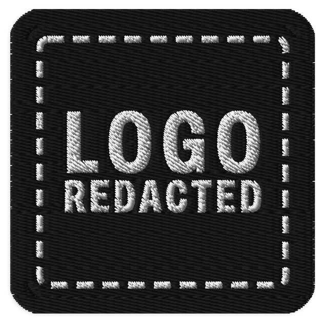 Logo redacted square patch