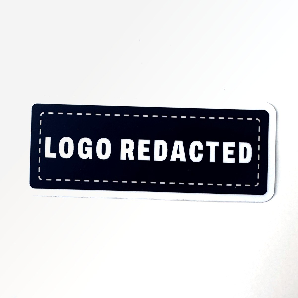 Logo redacted sticker