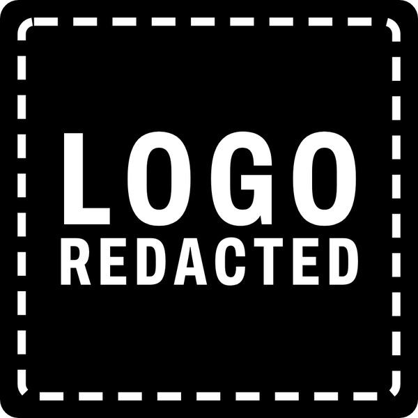 Logo redacted square sticker